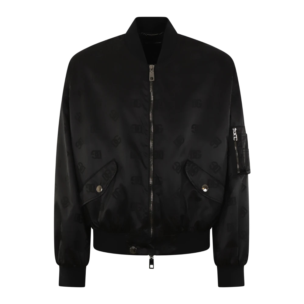 Dolce & Gabbana Men's Black Bomber Jackets Medium