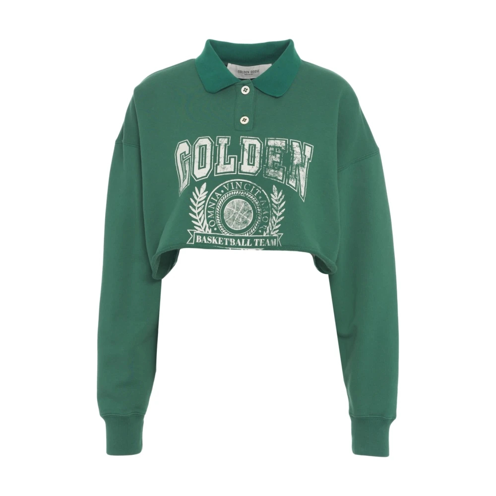 Golden Goose Women's Green Polo Shirts Large