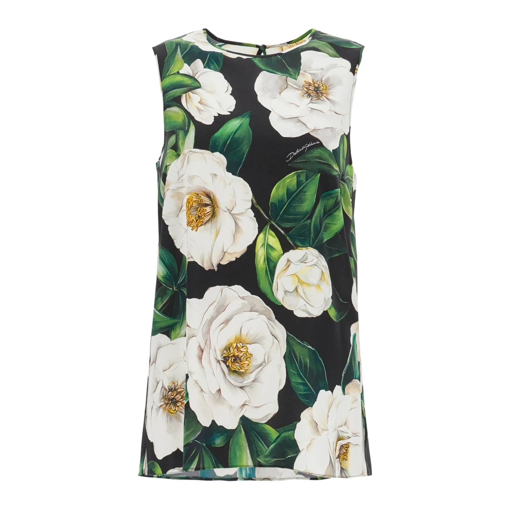 Dolce & Gabbana Women's Multicolor Sleeveless Tops Small