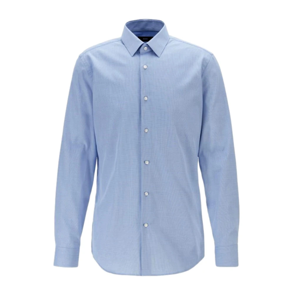 Hugo Boss Men's Blue Formal Shirts Extra Small
