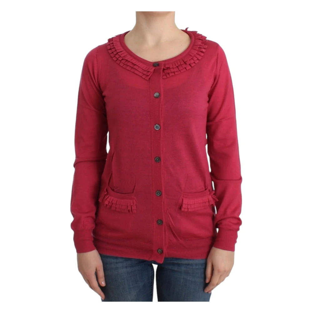 John Galliano Women's Pink Cardigans Large