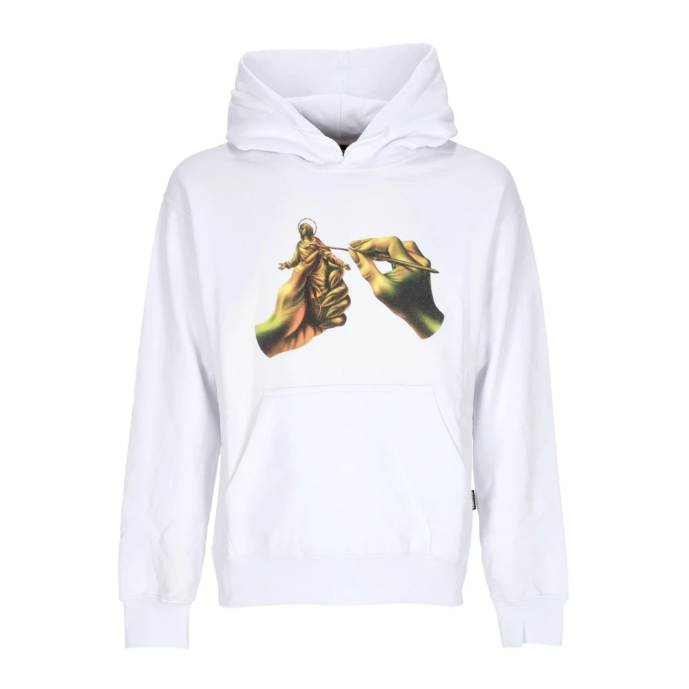 Propaganda Men's White Hoodies Medium