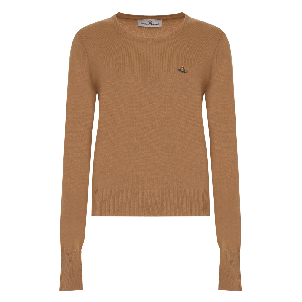 Vivienne Westwood Women's Brown Round-Neck Knitwear Small