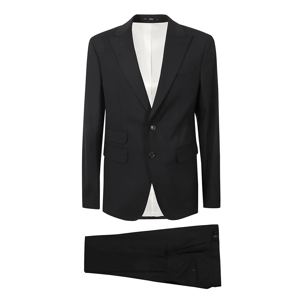 Dsquared2 Men's Black Single Breasted Suits Medium