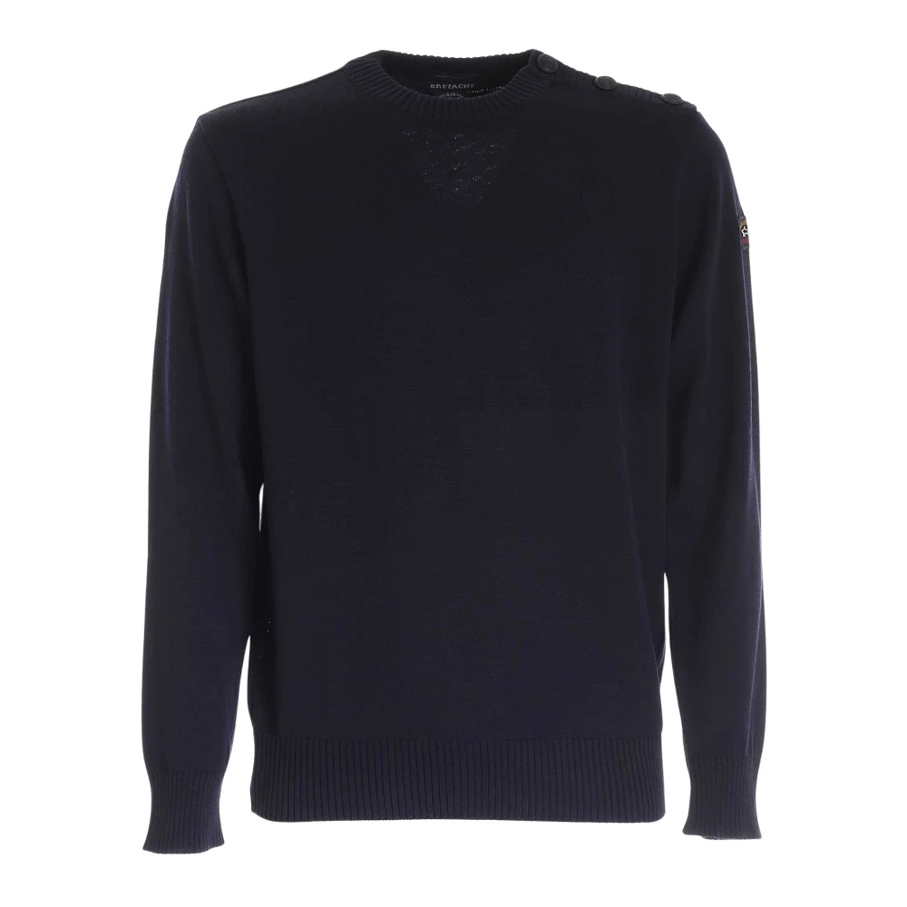 Paul & Shark Men's Blue Round-Neck Knitwear 2XL