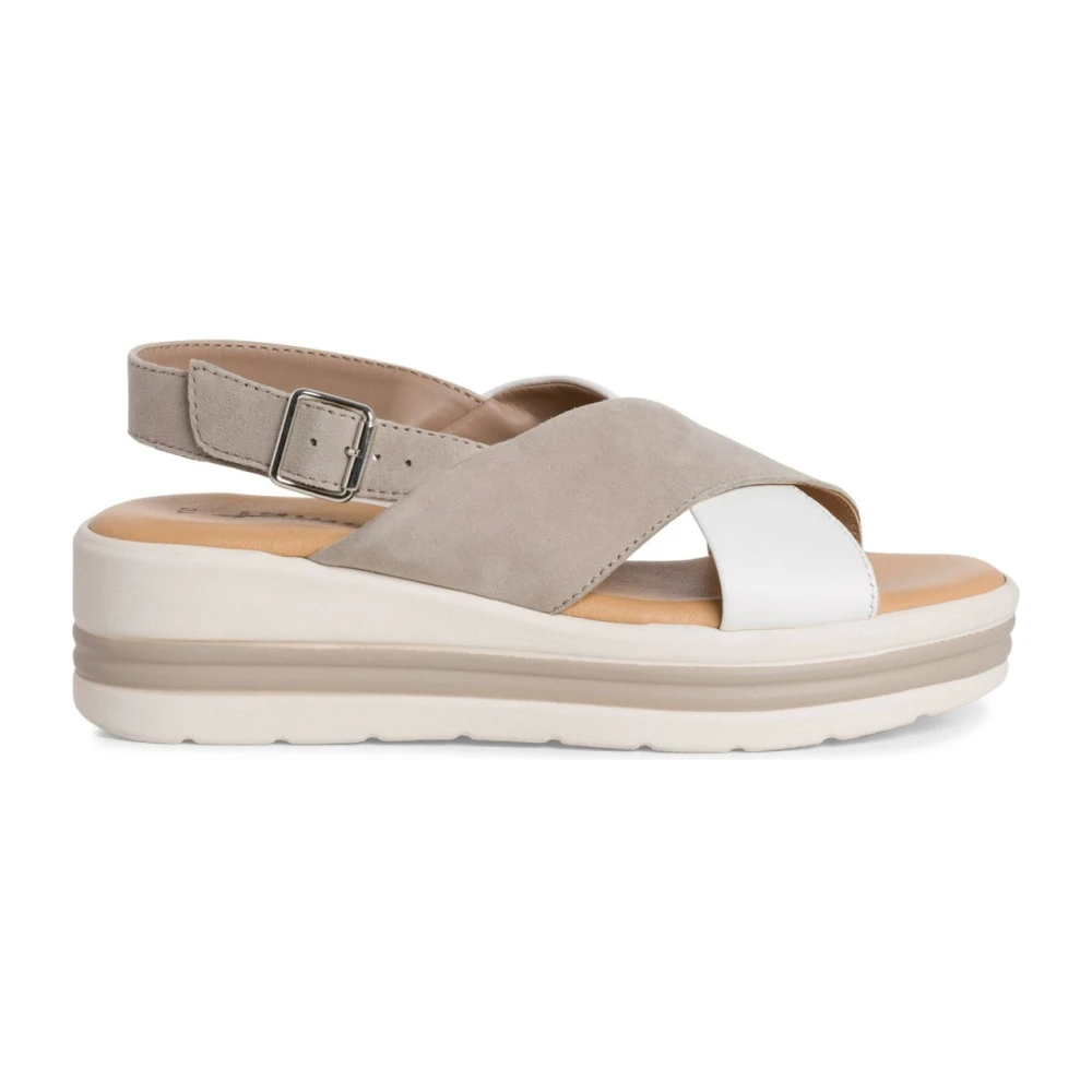 Tamaris Women's Beige Flat Sandals Size 7 Uk