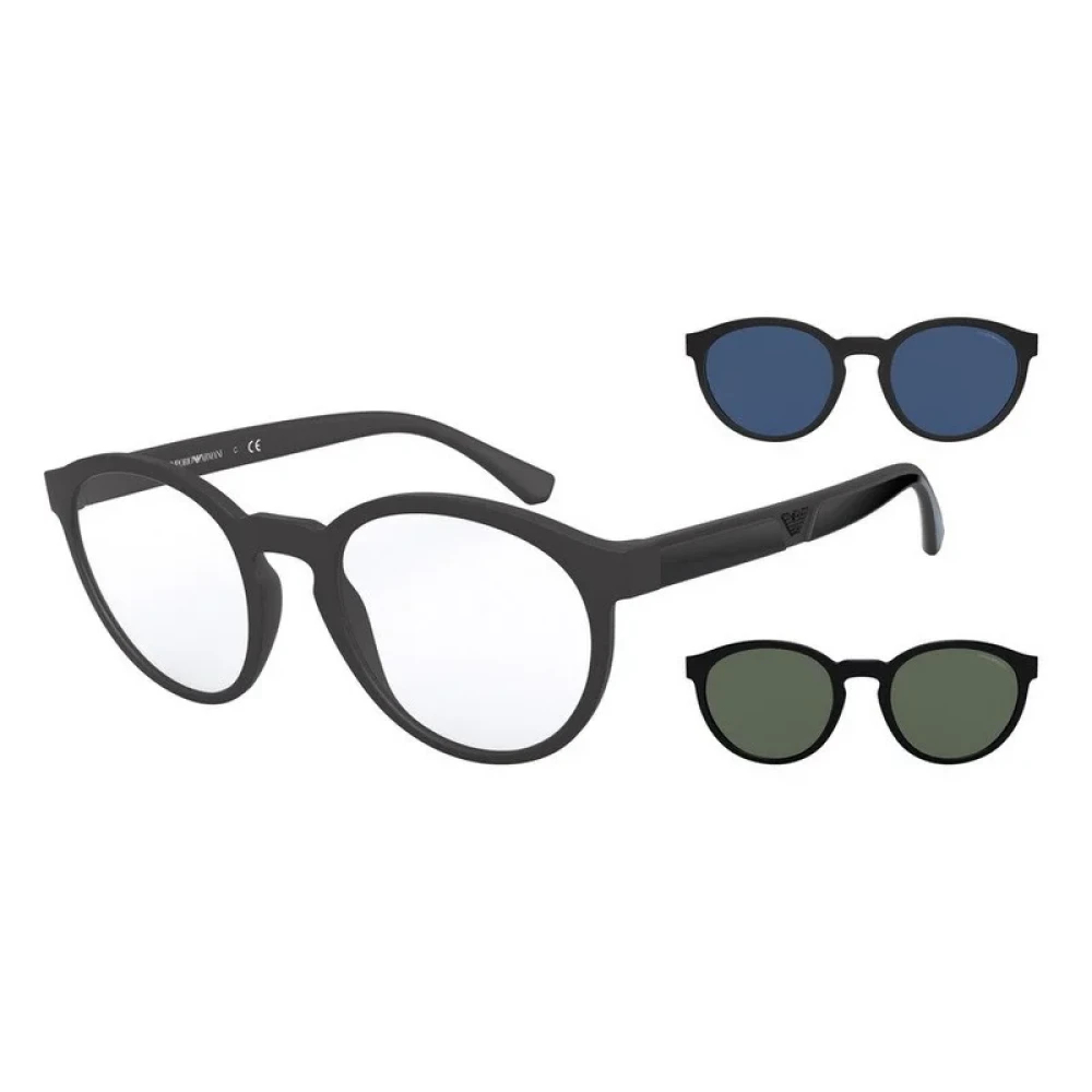 Emporio Armani Unisex Black Glasses Medium