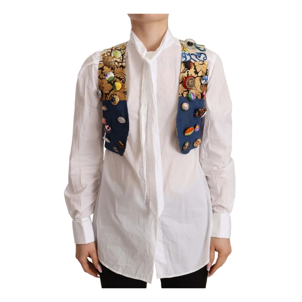 Dolce & Gabbana Women's Multicolor Vests 2XS