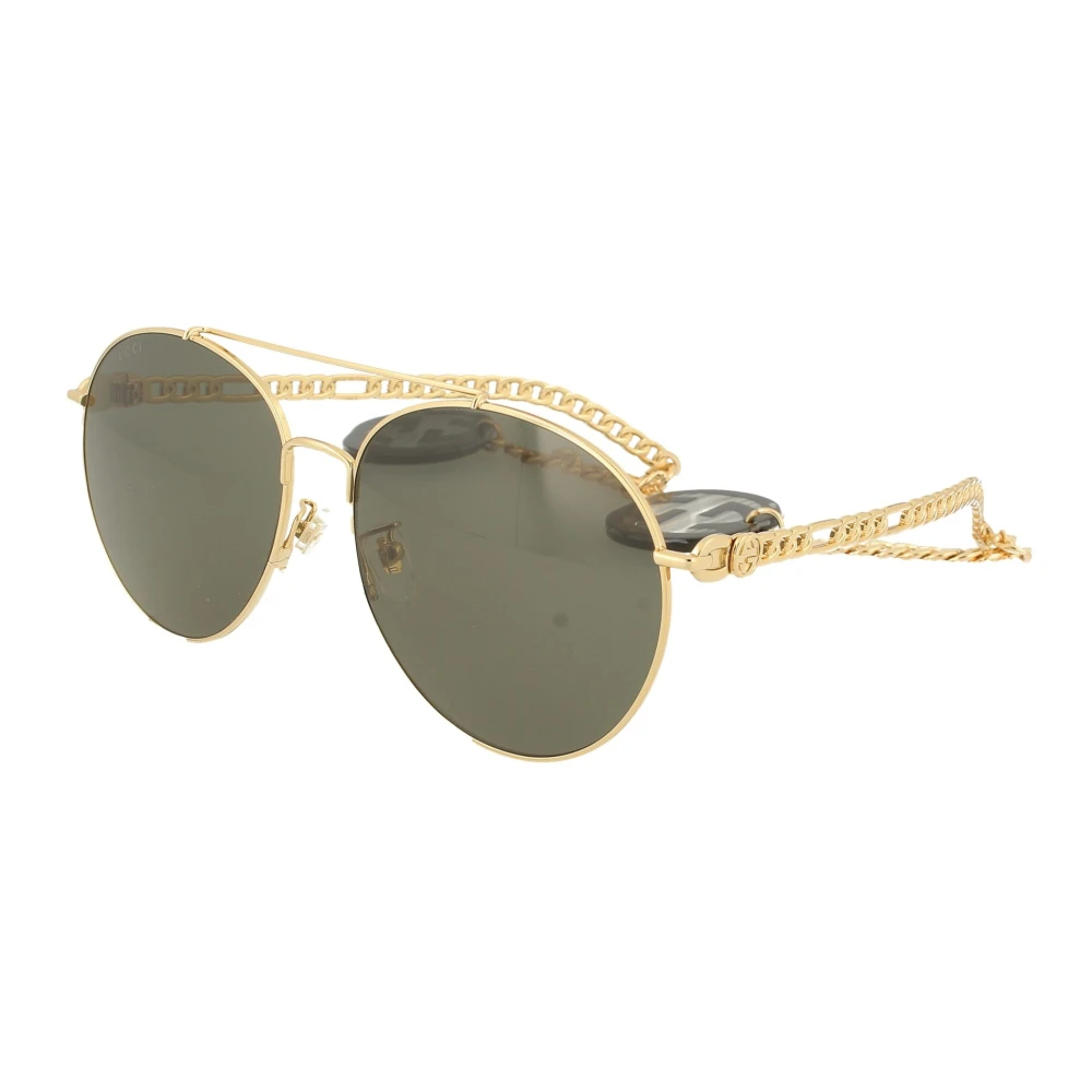Gucci Women's Yellow Sunglasses Medium