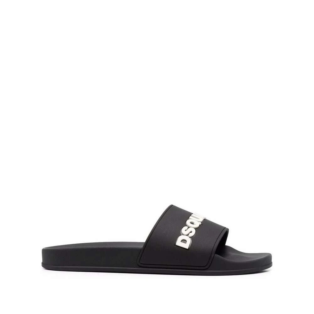 Dsquared2 Men's Black Sliders Size 6 Uk