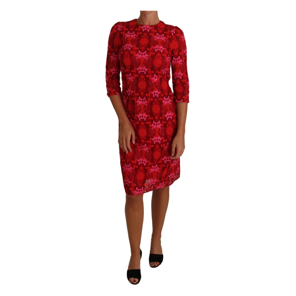 Dolce & Gabbana Women's Multicolor Midi Dresses Extra Small