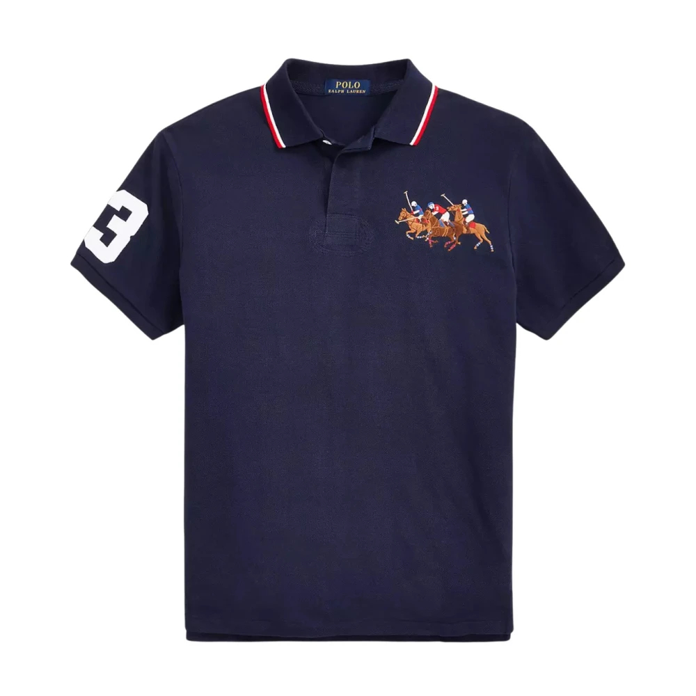 Ralph Lauren Men's Blue Polo Shirts Small