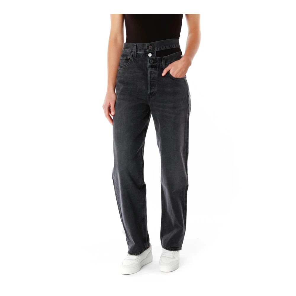 Agolde Women's Black Straight Jeans W30