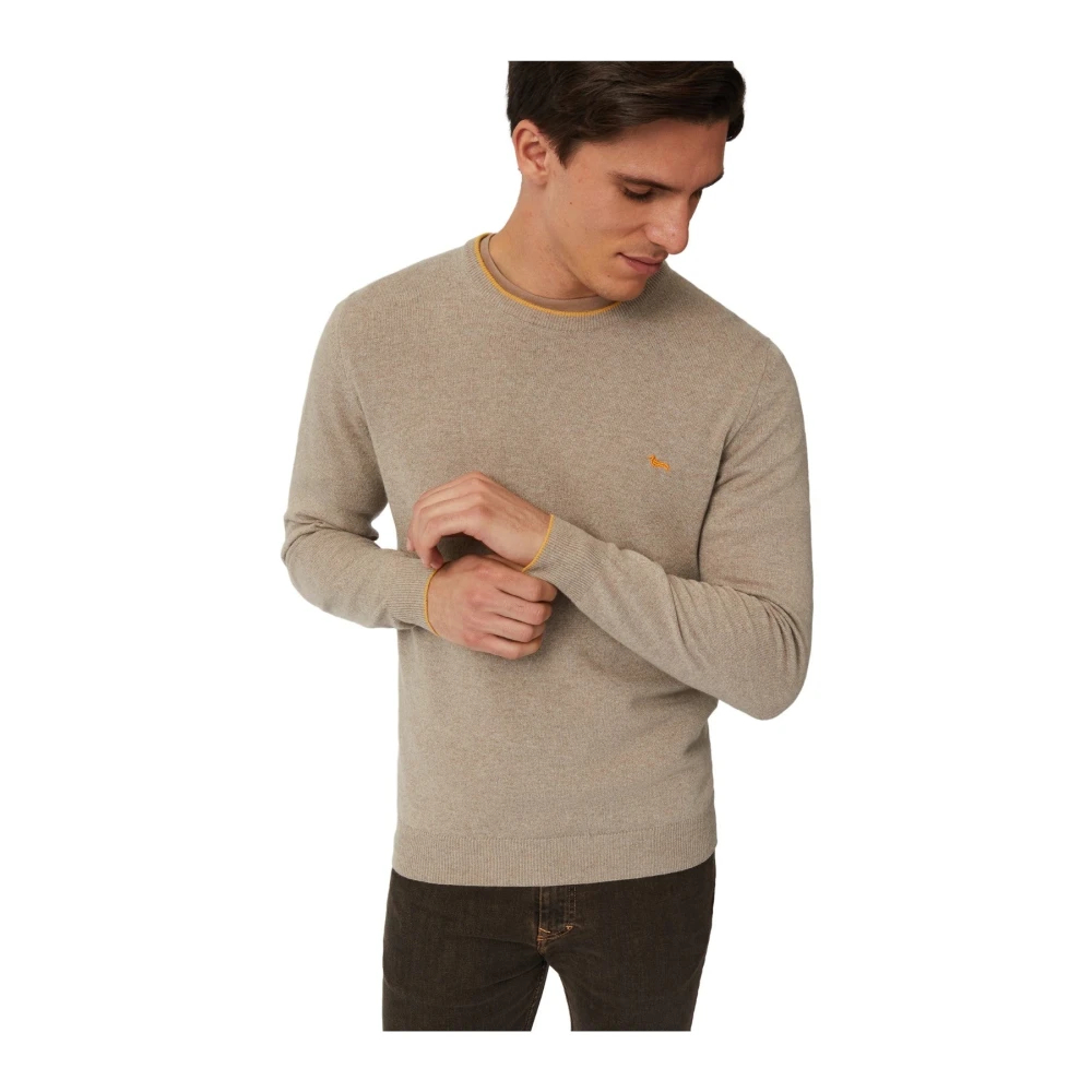 Harmont & Blaine Men's Brown Round-Neck Knitwear 2XL