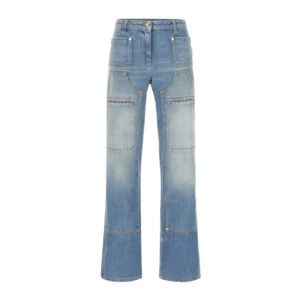 Palm Angels Women's Blue Straight Jeans W27