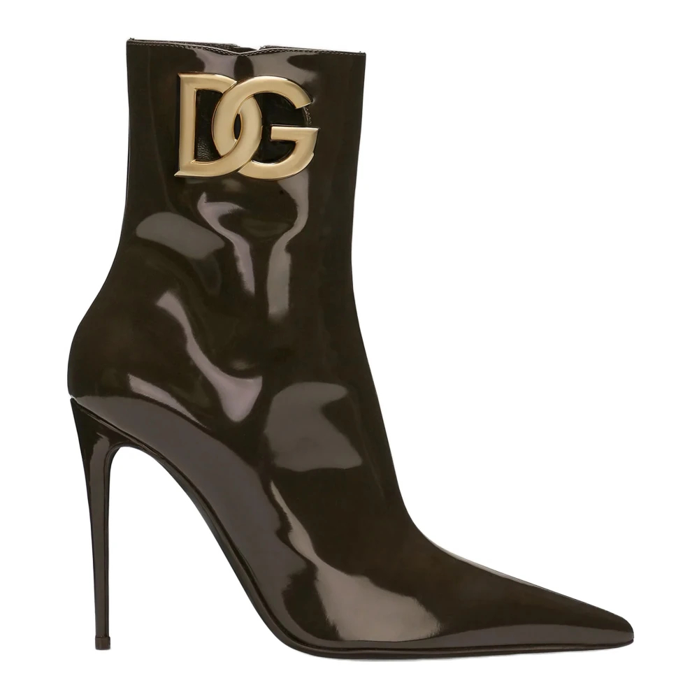 Dolce & Gabbana Women's Brown Heeled Boots Size 6