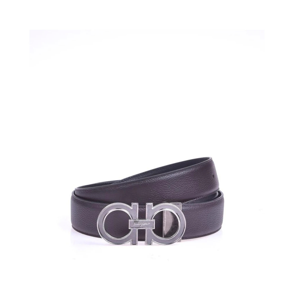 Salvatore Ferragamo Men's Black Belts Medium