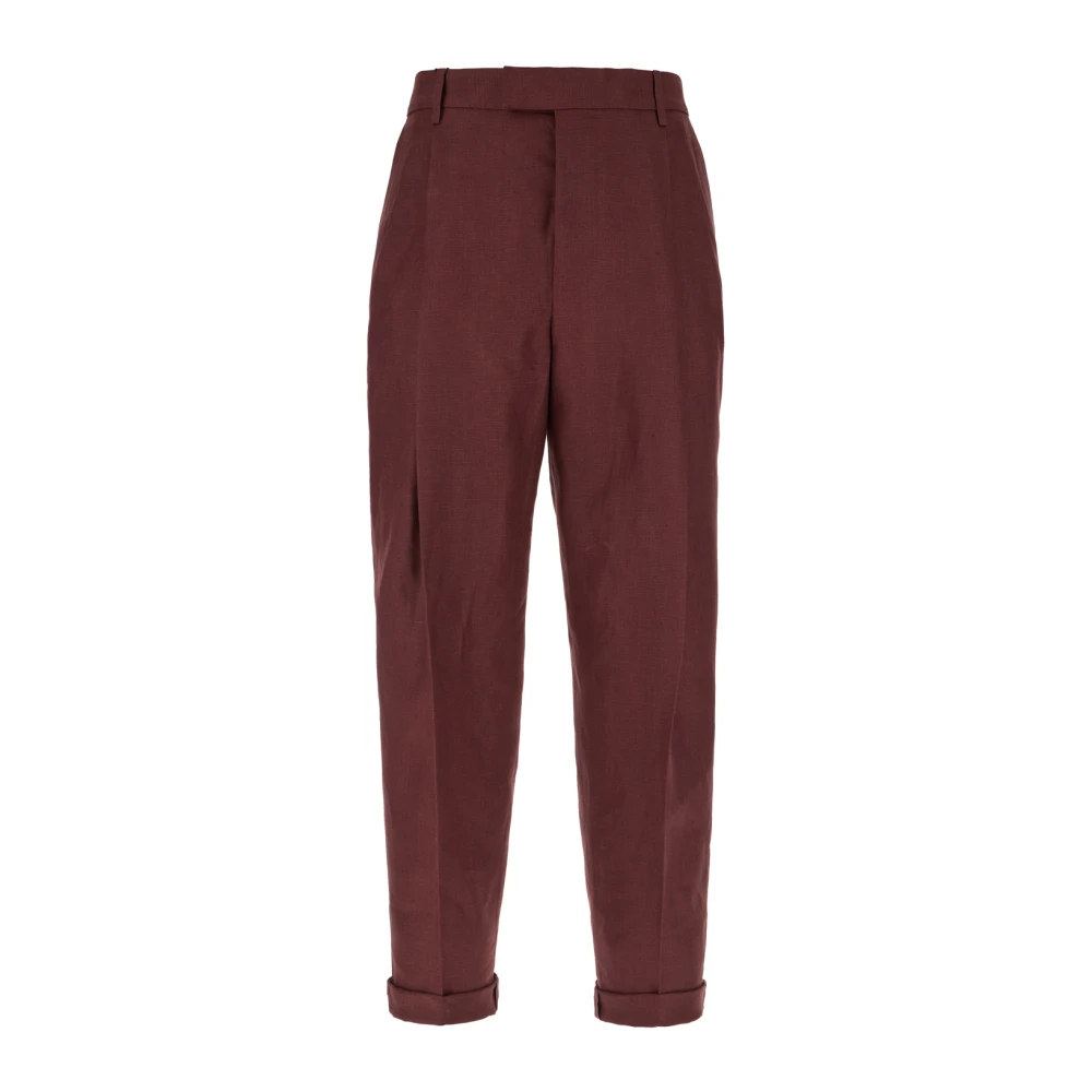 Dolce & Gabbana Men's Brown Slim-Fit Trousers Medium