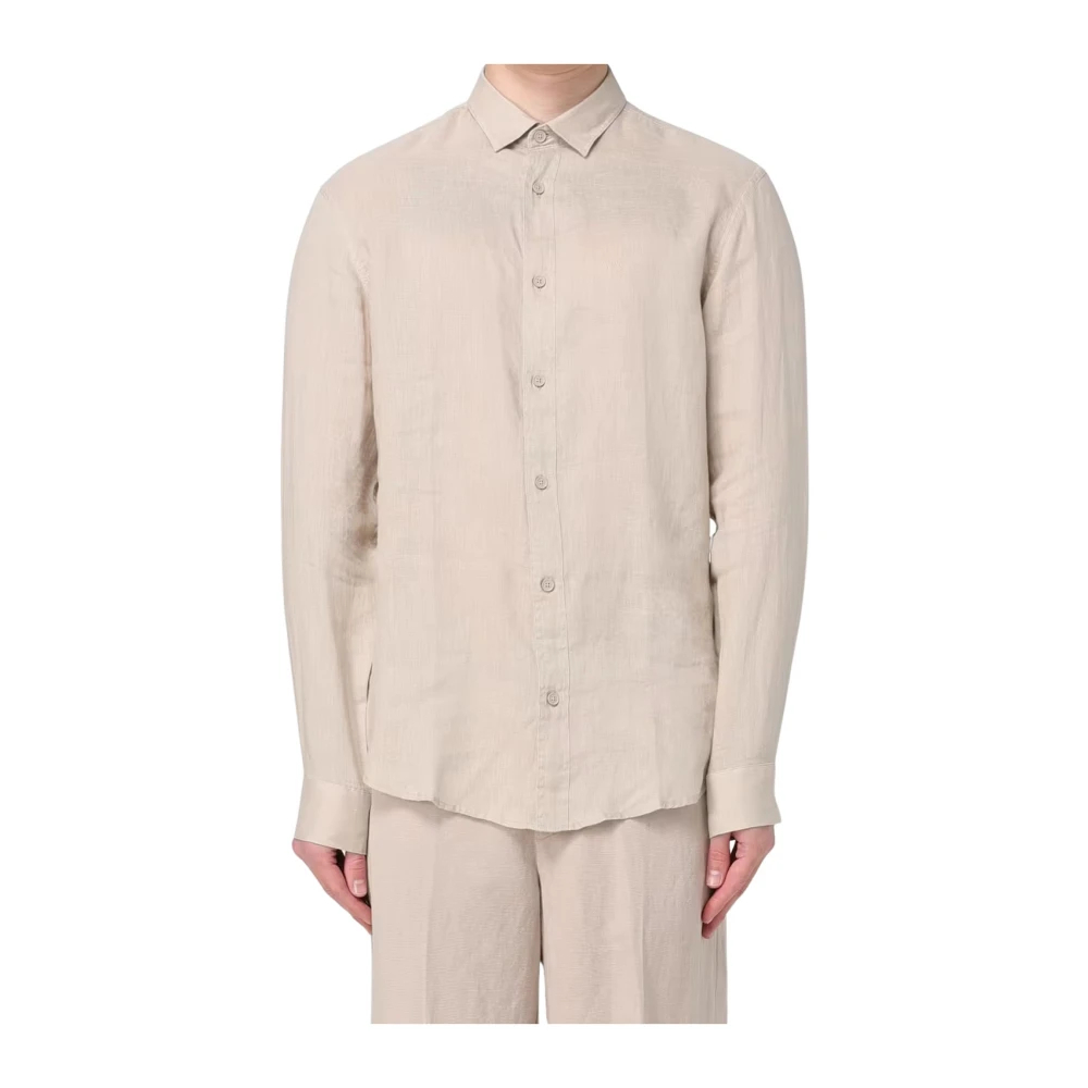Armani Exchange Men's Beige Casual Shirts 2XL
