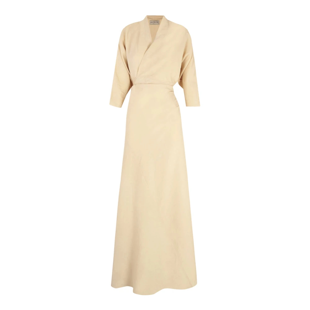 Cortana Women's Beige Wrap Dresses Large