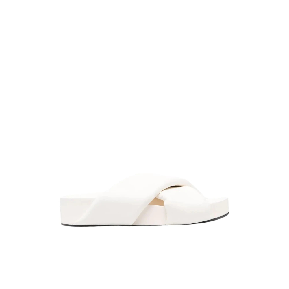 Jil Sander Women's White Sliders Size 3 Uk