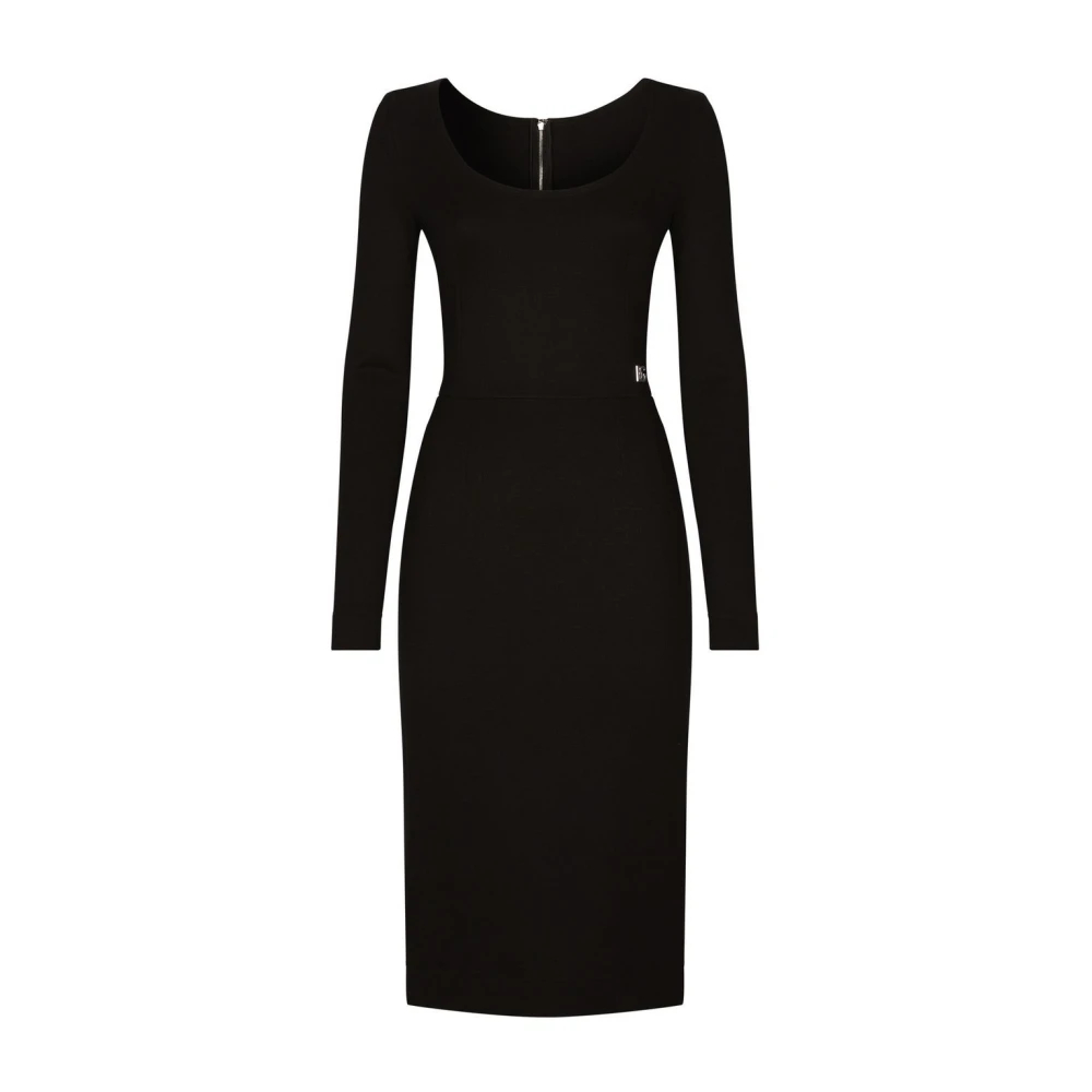 Dolce & Gabbana Women's Black Midi Dresses Extra Small