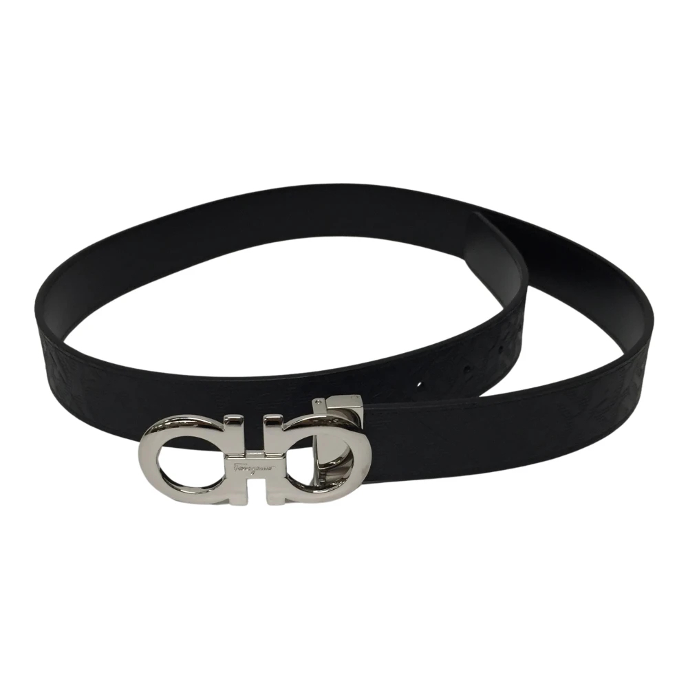 Salvatore Ferragamo Men's Black Belts Medium