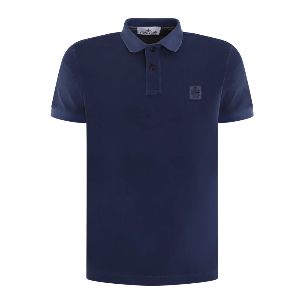 Stone Island Men's Blue Polo Shirts 2XL