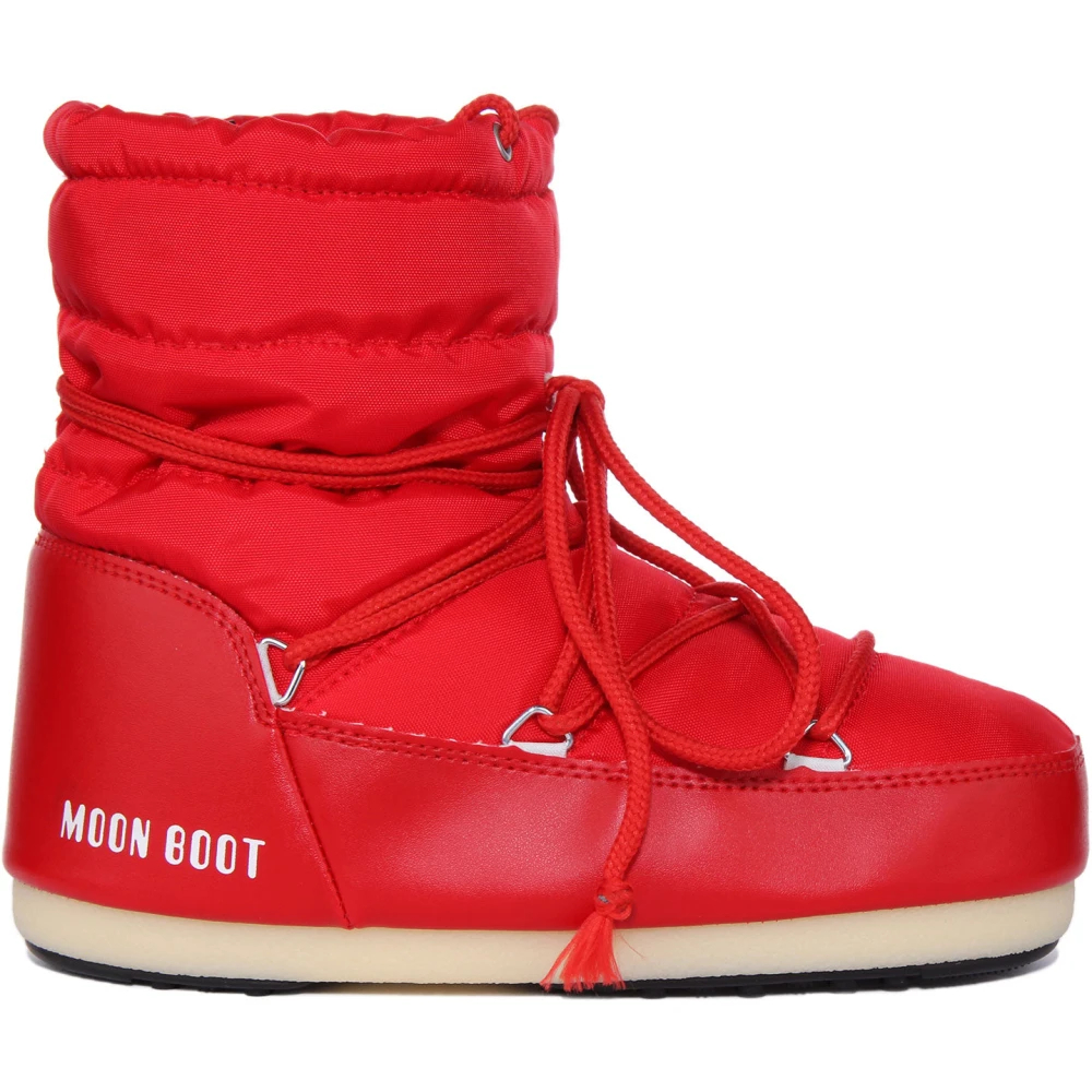 Moon Boot Women's Red Winter Boots Size 8 Uk