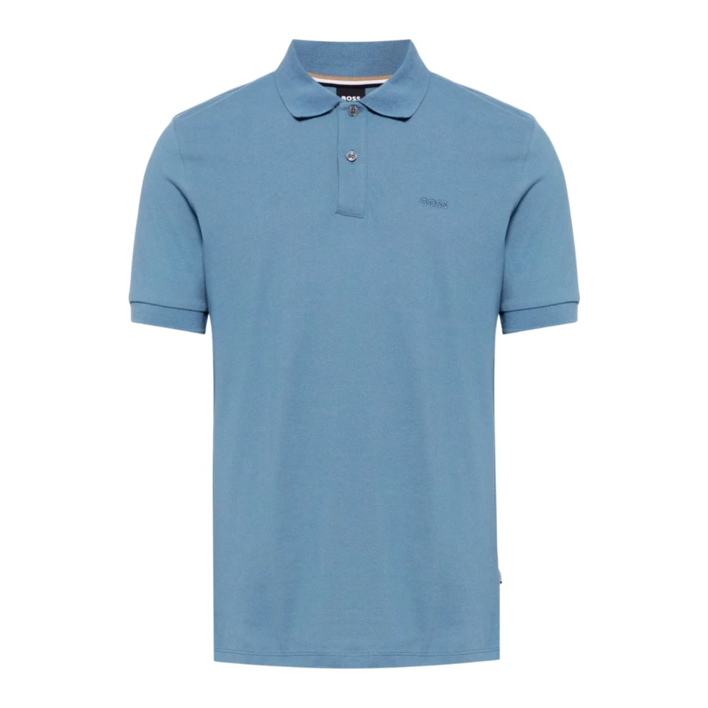 Hugo Boss Men's Blue Polo Shirts Medium