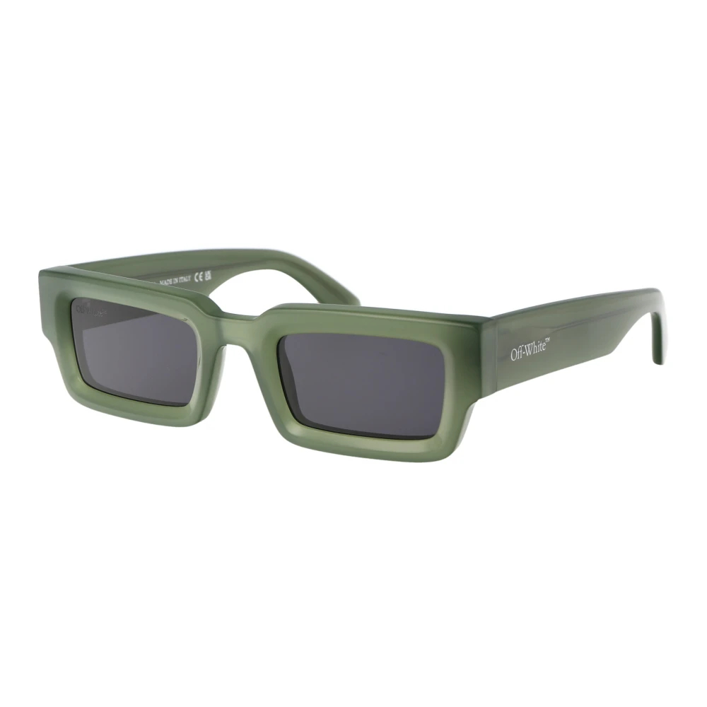 Off White Unisex Green Sunglasses Medium