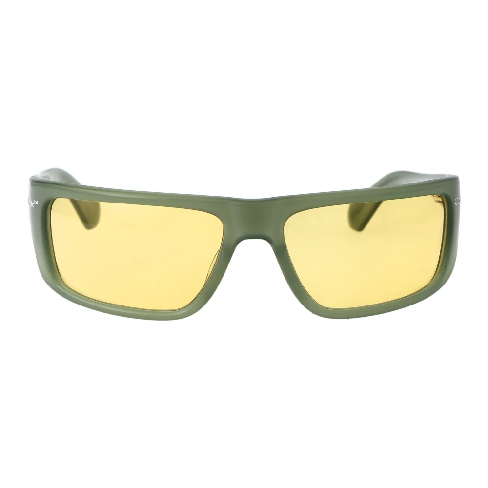 Off White Unisex Green Sunglasses Medium