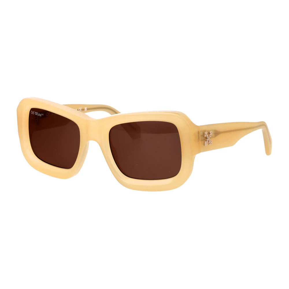 Off White Unisex Beige Sunglasses Medium