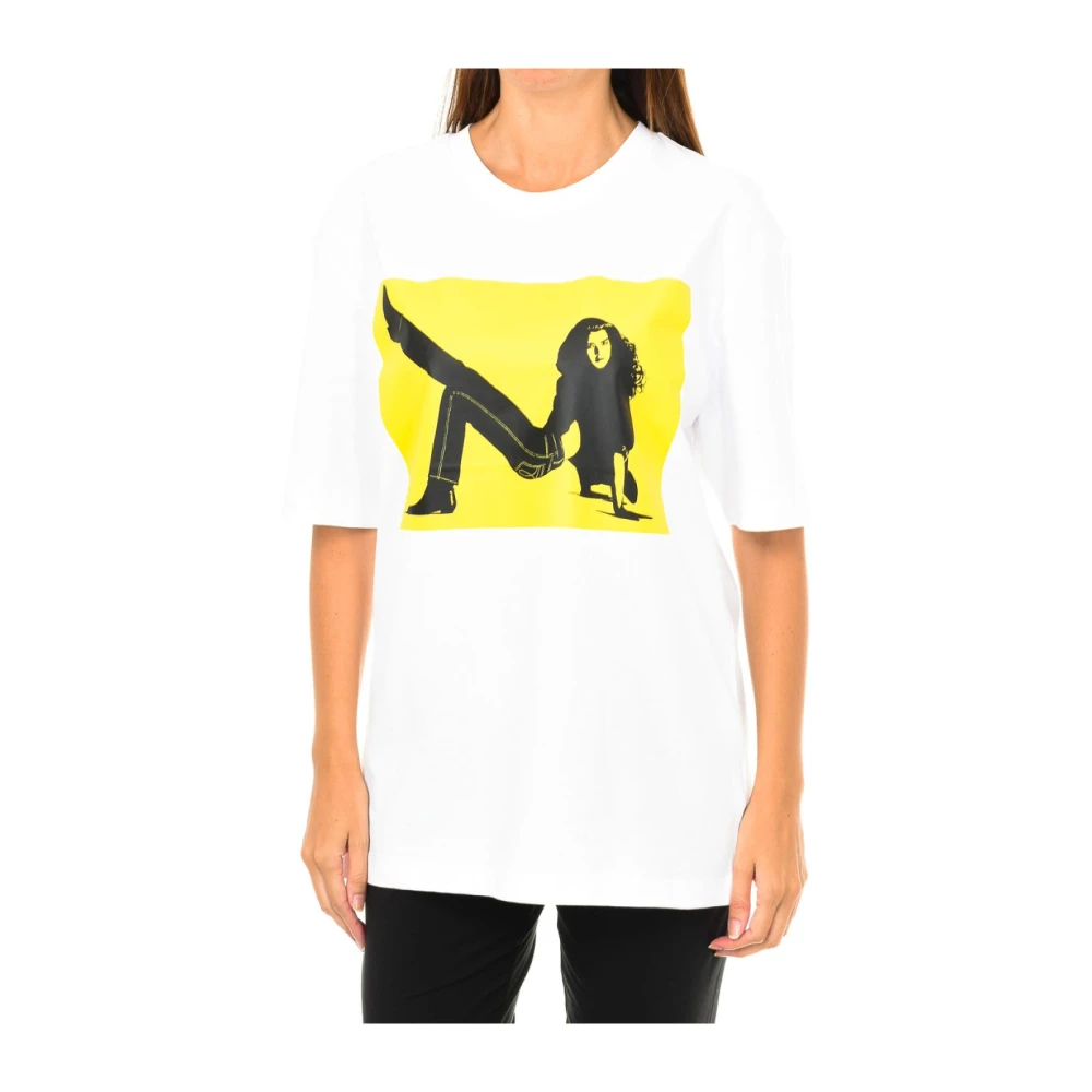 Calvin Klein Women's White T-Shirts Extra Small