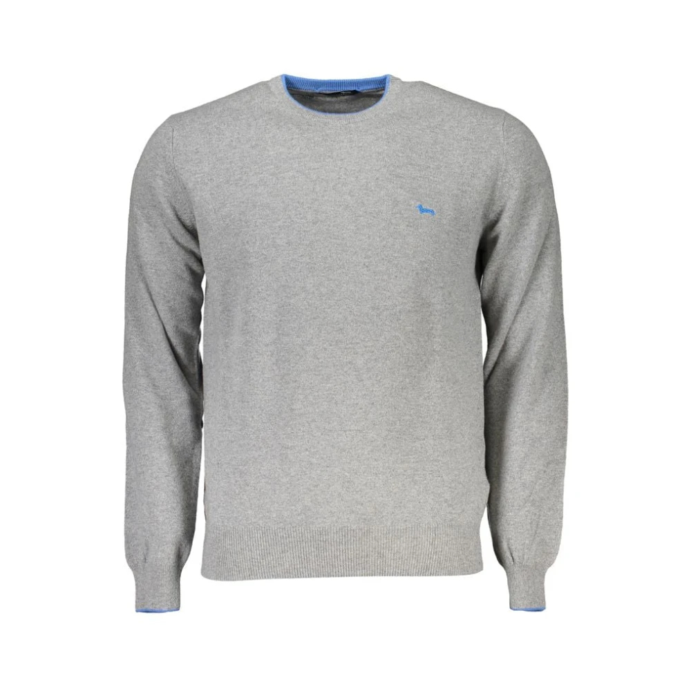 Harmont & Blaine Men's Gray Round-Neck Knitwear 2XL
