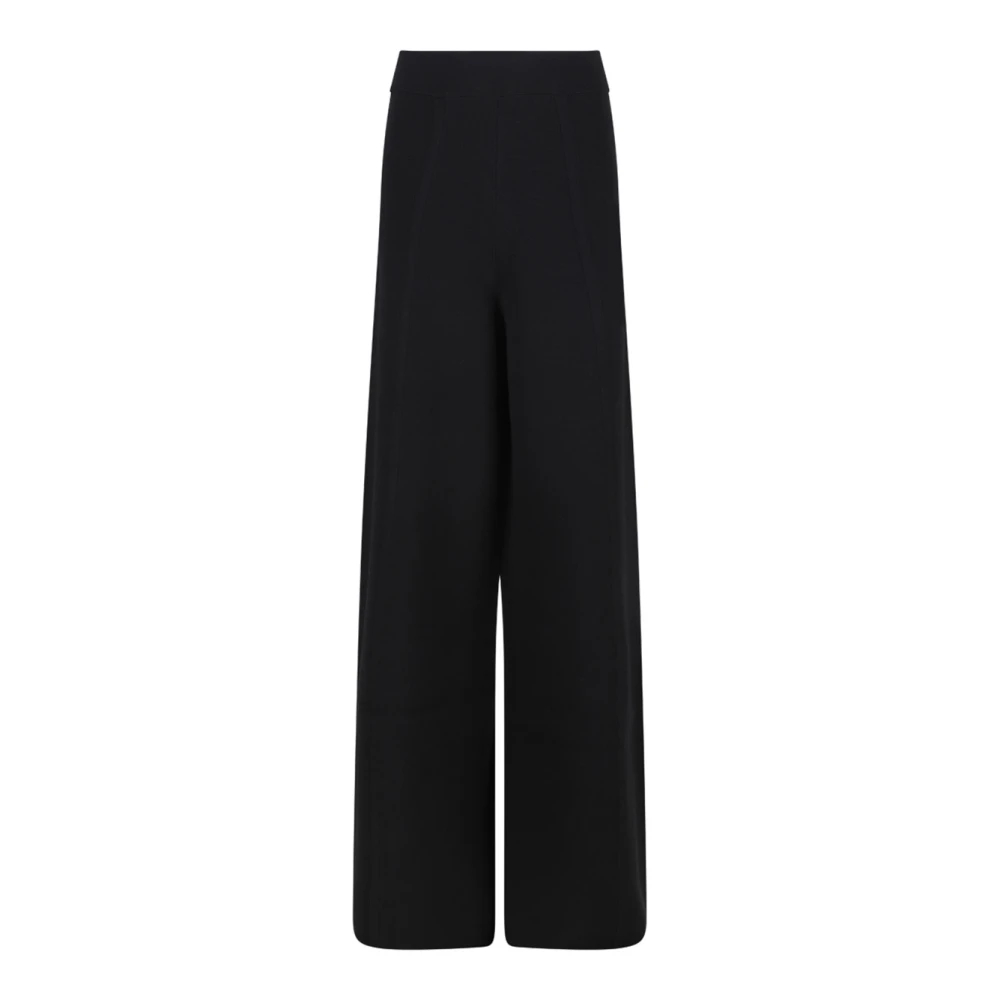 Max Mara Women's Black Straight Trousers Medium