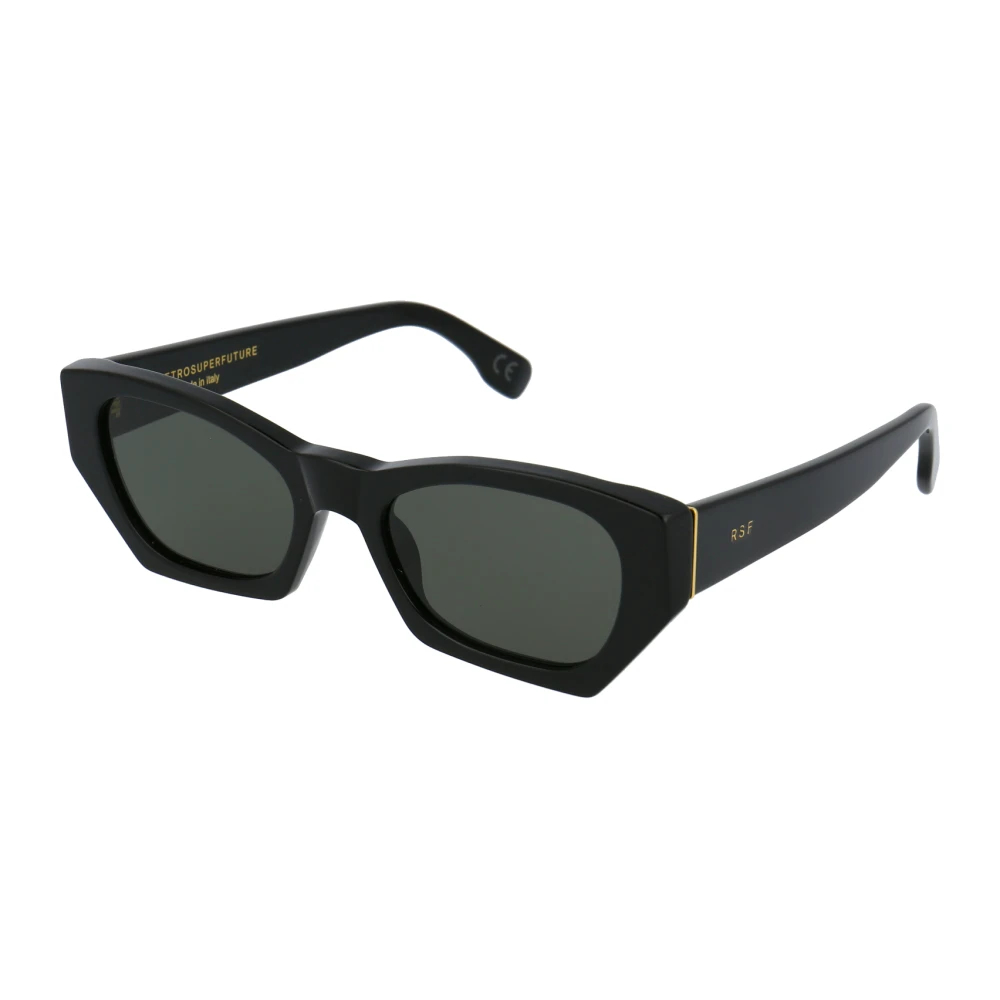 Retrosuperfuture Men's Black Sunglasses Medium
