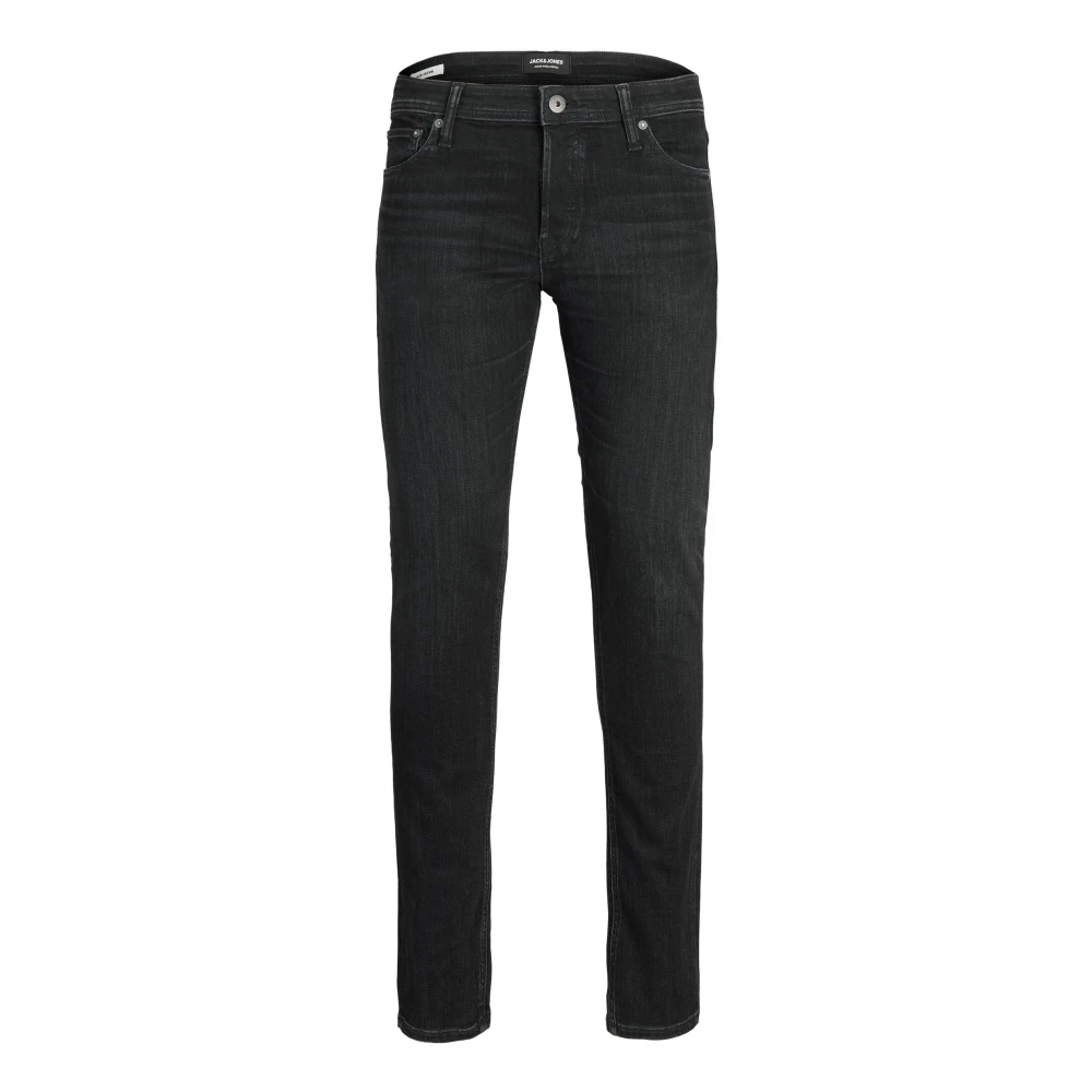 Jack & Jones Men's Black Slim-Fit Jeans W34 L32