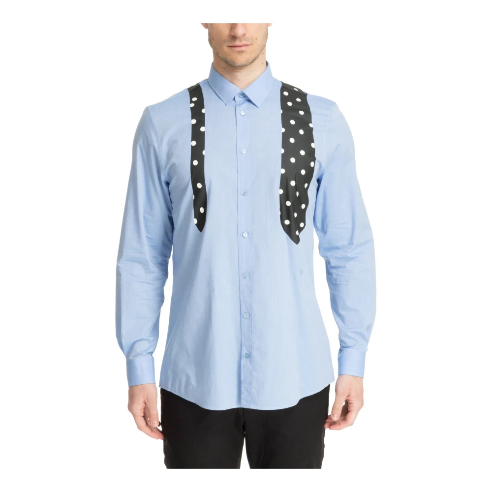 Moschino Men's Blue Casual Shirts Extra Large