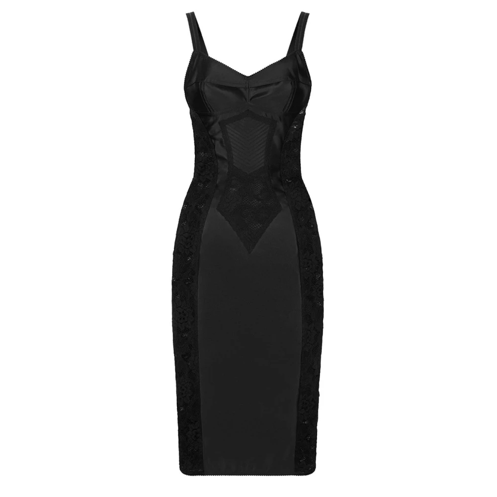 Dolce & Gabbana Women's Black Midi Dresses Extra Small