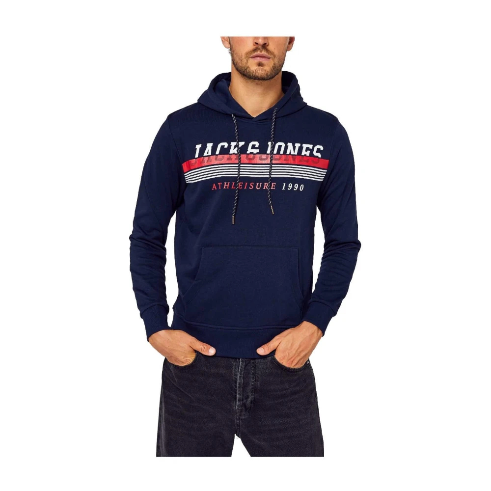 Jack & Jones Men's Blue Hoodies Small