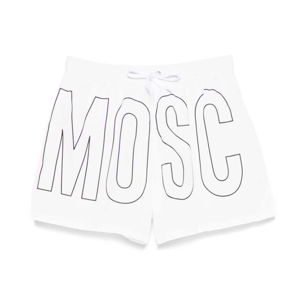 Moschino Men's White Beachwear Extra Large