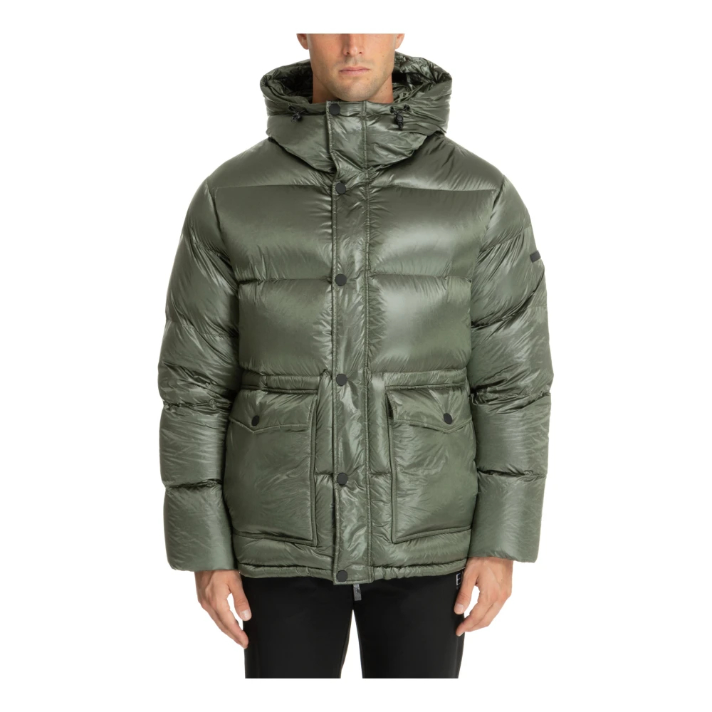 Emporio Armani Ea7 Men's Green Winter Jackets Medium