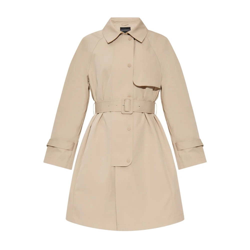 Emporio Armani Women's Beige Trench Coats Small