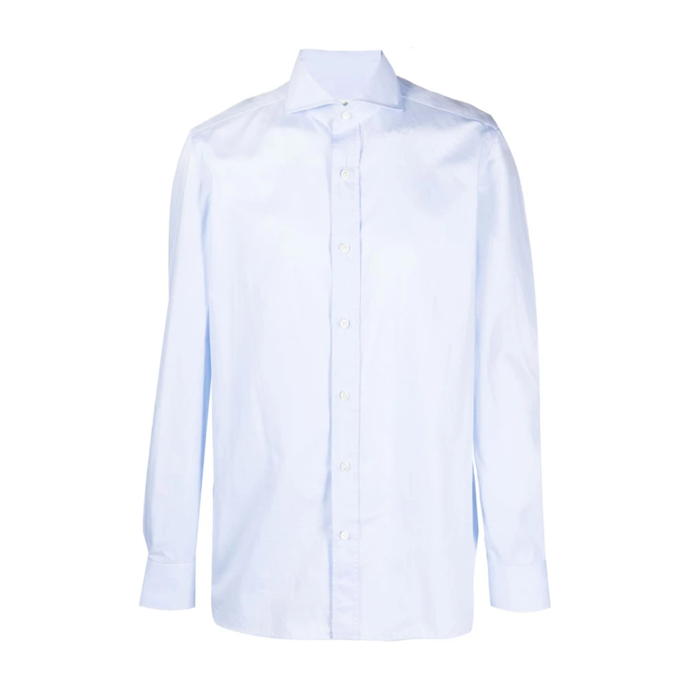 Borrelli Men's Blue Formal Shirts 2XL