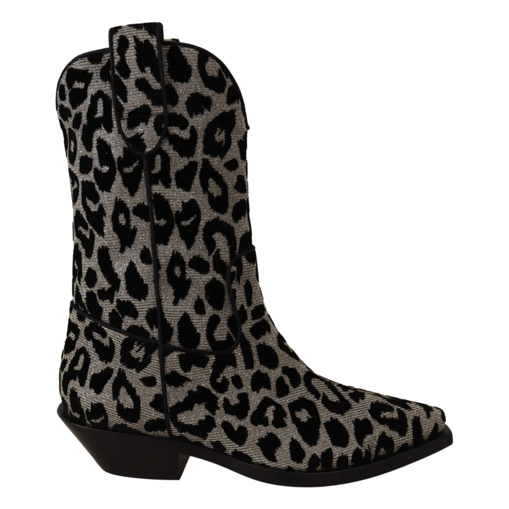 Dolce & Gabbana Women's Black Cowboy Boots Size 4 Uk