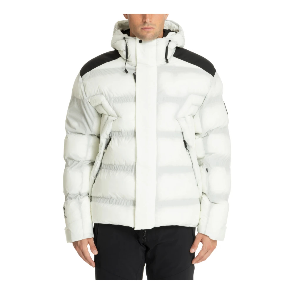 Emporio Armani Ea7 Men's White Winter Jackets Medium