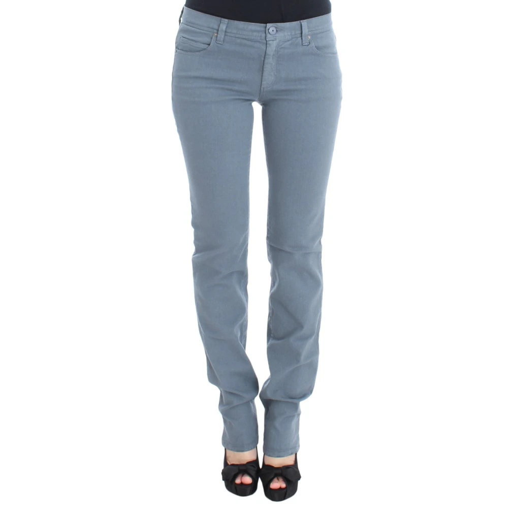Ermanno Scervino Women's Blue Slim-Fit Jeans W32