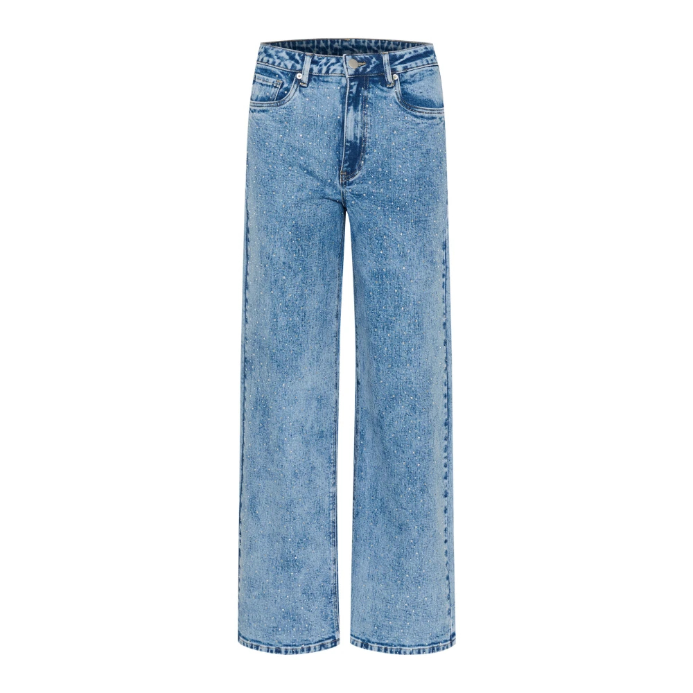 Kaffe Women's Blue Straight Jeans Extra Large