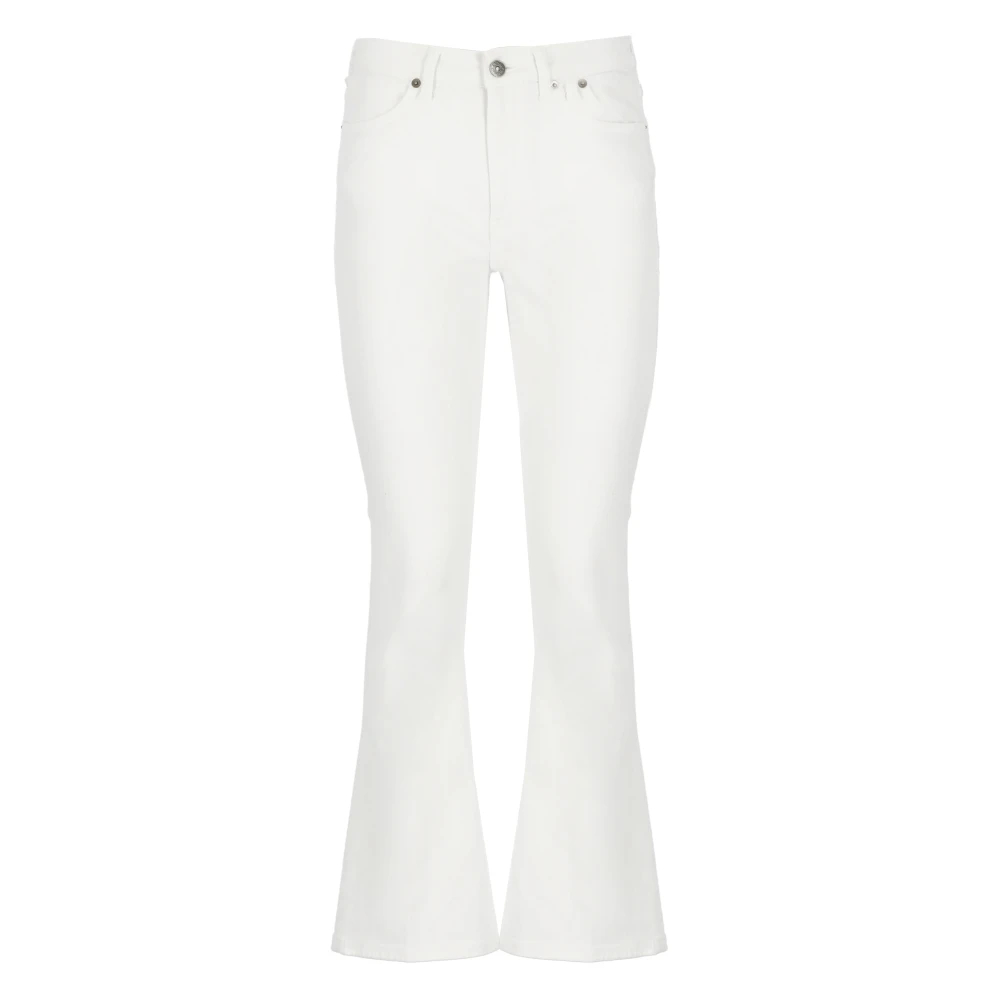 Dondup Women's White Wide Trousers W27